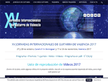 Tablet Screenshot of jornadasdeguitarra.com